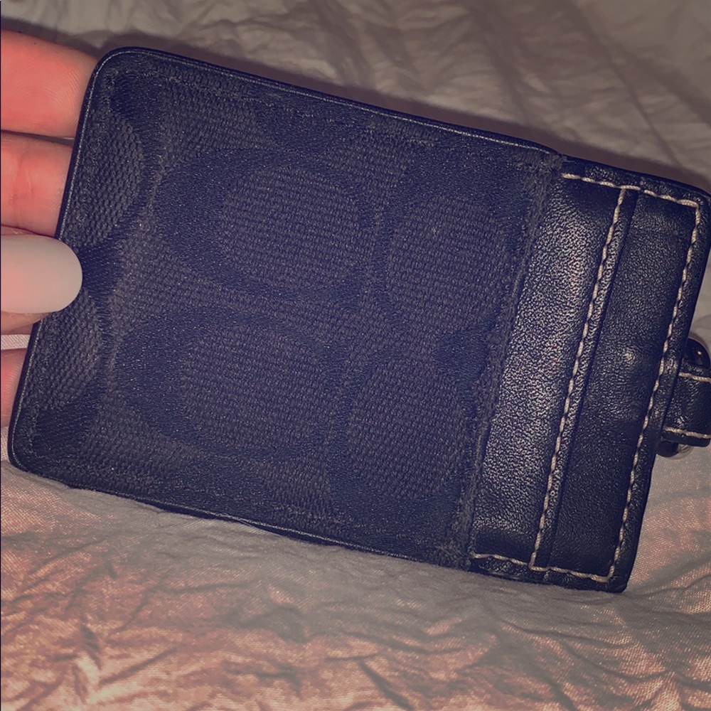 Coach credit card and keys hold